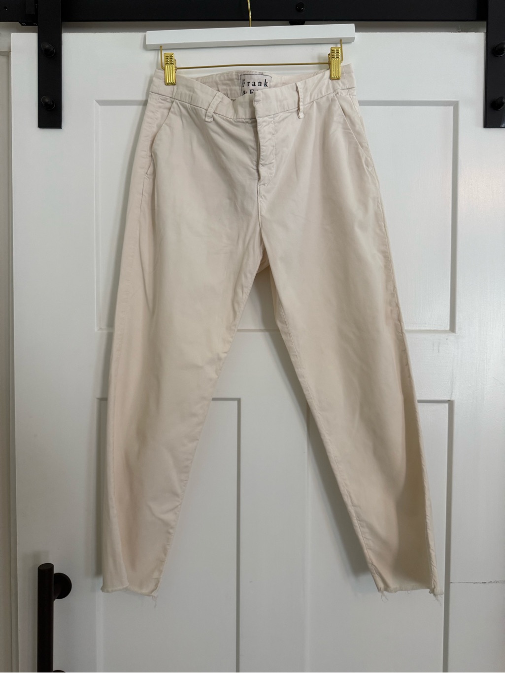 Frank  Eileen Wicklow Cream Pants Guc 0945